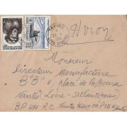 TAFIRE COTE D'IVOIRE 1958 sur timbre AOF 51