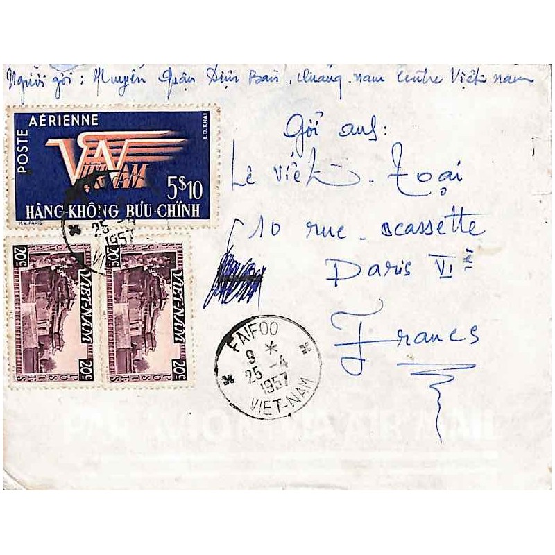FAIFOO * VIET-NAM * (lettres étroites) 1957