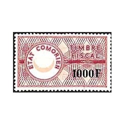 Etat comorien 1975 - timbres fiscal 1000 F