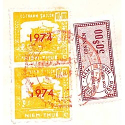 Saigon 1974  2 timbres...