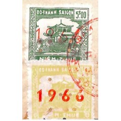 Saigon 1966 timbre fiscal...
