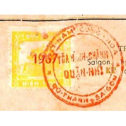 Saigon 1967 timbre fiscal...