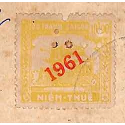 Saigon 1963 timbre fiscal...
