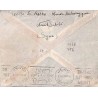 1944 27-1-Lettre pour le Liban Oblitération RAKKA Cachet violet censure France Libre