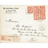 ALEXANDRIE EGYPTE 1920 Lettre affranchissement Alexandrie 24 (x5)