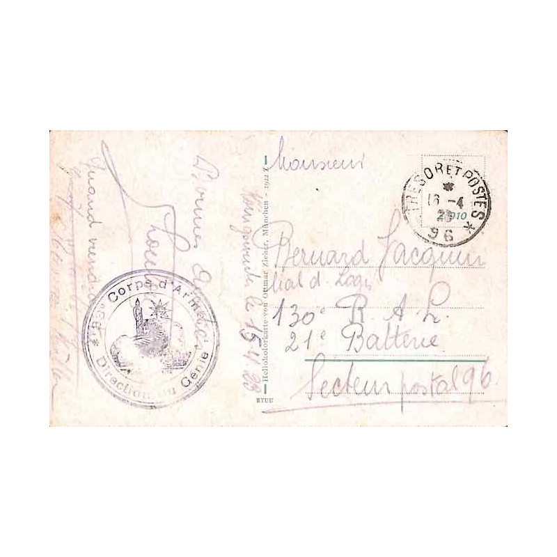 1923 TRESOR ET POSTES * 96 *