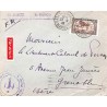 1928 Lettre Affranchissement PA6 CASABLANCA-BOURSE  MAROC