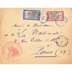 1921 Lettre à 35 c Oblitération NOSY-BE MADAGASCAR