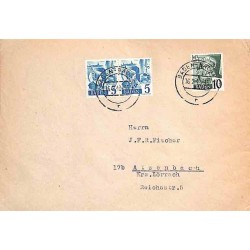 1949 Lettre Bade 30 (x2) 33...
