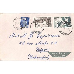 1948 - Lettre par avion de France pour Saigon