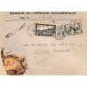 1945 Enveloppe recommandée pour la Gold Coast Affranchissement 5 f