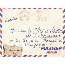 CAYENNE R.P. GUYANE FRANCAISE Affranchissement mécanique SATAS 1963