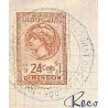 1916 Lettre Affranchie 45 c. au verso de DIEGO-SUAREZ MADAGASCAR