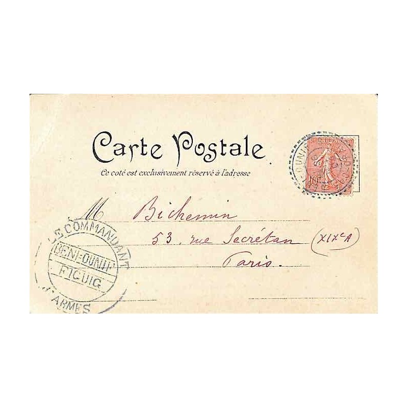 1903 Oblitération bleu BENI-OUNIF  SUD-ORANAIS