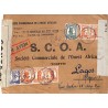 1944 Lettres pour le Nigéria Affranchissement 54 f 50