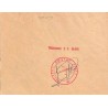 Lettre locale  Mention et griffe rouge  INCONNU S.P. 85.012 Cachet violet