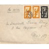 1949 Enveloppe à 5 $ Oblitération SAIGON R.P. * COCHINCHINE *