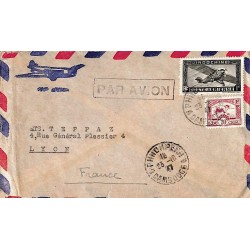 1950 Lettre à 1 $ 20 de PHNOMPENH * CAMBODGE *