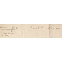 1834 INTENDANCE CIVILE  A ALGER