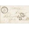 1862 RELIZANE  ALGERIE Taxe tampon 30