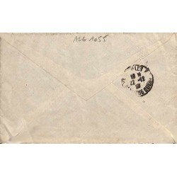 1927 Lettre à 1 F. 30 Oblitération MASCARA ORAN