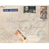 1940 Lettre Bande censure muette et cachet CONTRÔLE POSTAL * COMMISSION B *