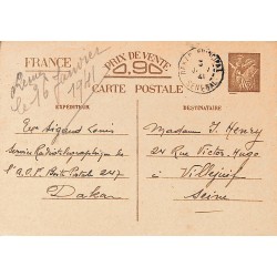 1941 Carte postale 90 c....