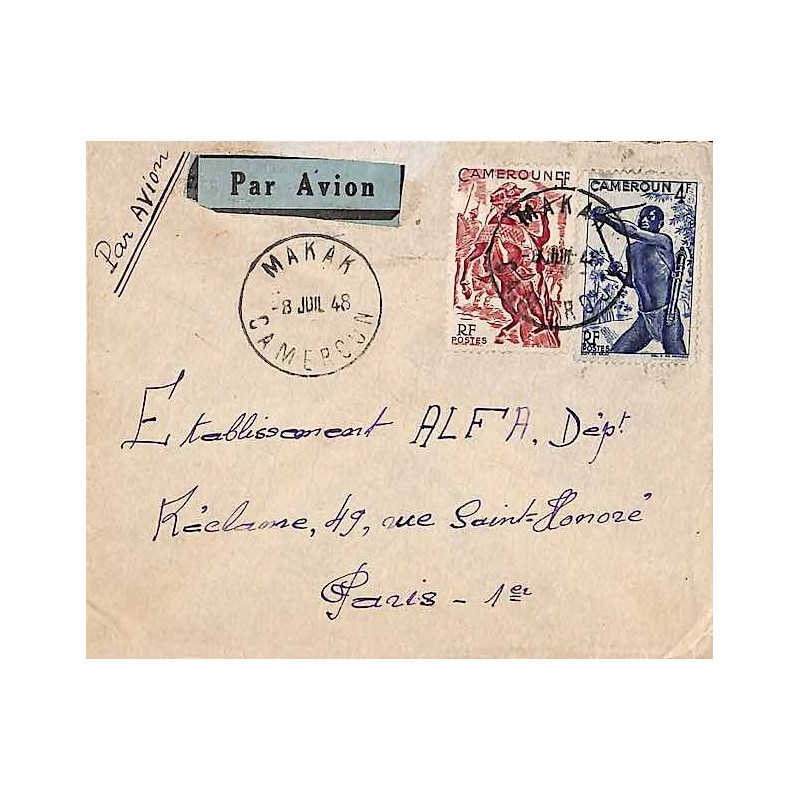 MAKAK CAMEROUN 1948 lettres serrées