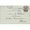 1903 Entier carte réponse 10 CENTIMOS sur 10 Oblitération MOGADOR  MAROC