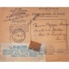 1947 Enveloppe Accident de la ligne Bangui-Douala avec son enveloppe de reexpédition DIRECTION DES PTT CAMEROUN
