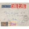 1937 Lettre avion 2 F 50 MAROUA CAMEROUN