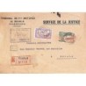 1937 Enveloppe de service  2 F 15 DOUALA CAMEROUN