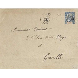 1907 INDE MAHE Enveloppe...