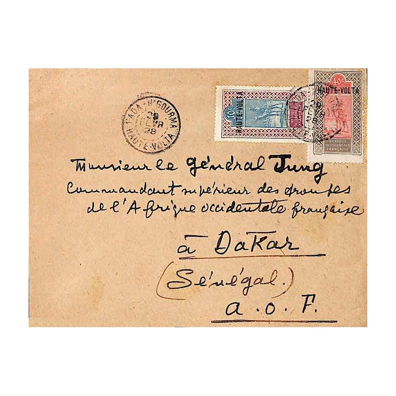 1928 Lettre à 50 c Timbre à date FADA - N’GOURMA HAUTE-VOLTA