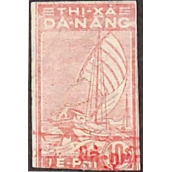 Da-Nang  timbre fiscal local 10 $ impression dépouillée