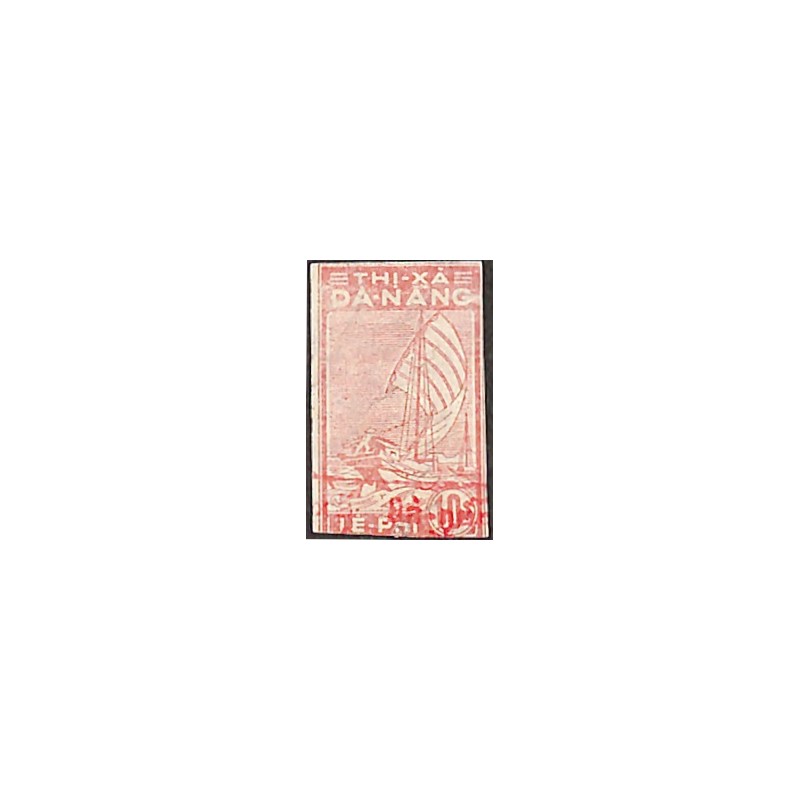 Da-Nang  timbre fiscal local 10 $ impression dépouillée
