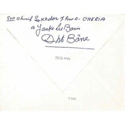 Lettre 1963 avec 366 Oblitération YOUKS-LES-BAINS