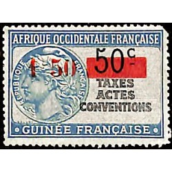 Timbre fiscal Taxes actes conventions surcharge 1.50  sur 50 c