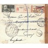 1940 Lettre pour l’Angleterre cachet CONTRÔLE TELEGRAPHIQUE * COMMISSION  G *