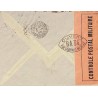 1940 Lettre Bande CONTROLE POSTAL MILITAIRE rose et cachet censure BA34 d’Amiens