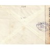 1940 lettre Bande CONTROLE POSTAL MILITAIRE blanche et cachet censure YC605 de Fès