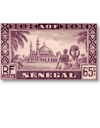 Vente histoire postale du Sénégal avec timbres sur lettres - Tropiquescollections